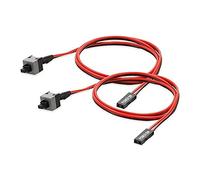 YIGZYCN Cable de alimentación con botón de encendido/apagado de 2 pines SW para computadora, 50 cm, paquete de 2