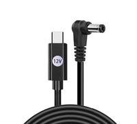 YIGZYCN Cable de carga USB C a DC5521 con chip inteligente para fuente de alimentación segura y estable, 5 V, 9 V, 12 V, 15 V, 20 V, adaptador de corriente seguro opcional