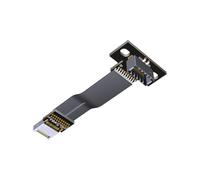 YIGZYCN Cable de cinta USB 3.2 de 20 pines tipo E a plano con agujero de tornillo macho a hembra, extensor de placa base USB macho a hembra