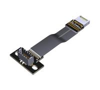 YIGZYCN Cable de cinta USB 3.2 de 20 pines tipo E a plano con agujero de tornillo macho a hembra, extensor de placa base USB macho a hembra