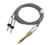 YIGZYCN Cable de nailon altamente flexible para auriculares Focal ELEGIA, conectores de 3,5/6,35 mm, cable de nailon