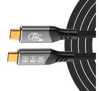 YIGZYCN Cable USB 4 compatible con versiones anteriores con datos de 80 Gbps, carga de 240 W, 8K a 120 Hz para pantallas