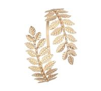 YIGZYCN Cadena de brazo de follaje flexible para la playa, joyería de follaje de hojas brillantes, joyería de vacaciones, Metal