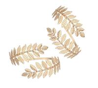 YIGZYCN Cadena de brazo de follaje flexible para la playa, joyería de follaje de hojas brillantes, joyería de vacaciones, Metal