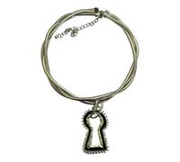 YIGZYCN Cadena de clavícula hueca con patrones geométricos, cadena de clavícula trenzada multicapa para mujer, collar de revestimiento vintage, One Size, como se describe, como se describe