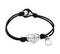 YIGZYCN Cadena de muñeca trenzada de aleación ligera inspirada en corazón, elegante, adorno para amigos y familiares, talla única, como se describe