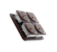 YIGZYCN Caja de almacenamiento multifuncional con aspecto de madera para frutos secos y caramelos, fácil de limpiar, decoración del hogar, regalo elegante con aspecto de madera, soporte práctico para