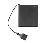 YIGZYCN Caja de batería AA con cable USB, caja de batería USB de 2/3/4/6/8 ranuras, caja de batería AA con interruptores
