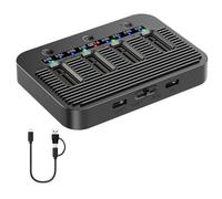 YIGZYCN Caja de unidad con múltiples funciones para 4 unidades de hasta 16 TB, perfecta para profesionales y jugadores, carcasa USB C