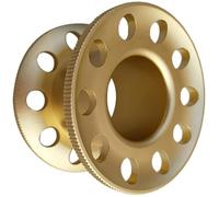 YIGZYCN Carrete de buceo en miniatura multiusos compacto profesional con 10 agujeros, carrete de aleación de aluminio para operaciones submarinas avanzadas, carrete de gestión de línea de buceo