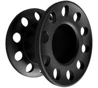 YIGZYCN Carrete de buceo en miniatura multiusos compacto profesional con 10 agujeros, carrete de aleación de aluminio para operaciones submarinas avanzadas, carrete de gestión de línea de buceo