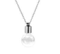YIGZYCN Colgante de botella de vidrio con sello fuerte, llamativo collar con colgante de botella de vidrio, hermoso dije de cadena para el cuello para mujer