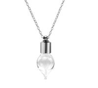 YIGZYCN Colgante de botella de vidrio con sello fuerte, llamativo collar con colgante de botella de vidrio, hermoso dije de cadena para el cuello para mujer