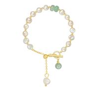 YIGZYCN Colgante de cadena de perlas irregulares adecuado para mujeres, añade elegancia a cualquier atuendo, joyería hecha a mano