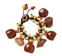 YIGZYCN Colgante de concha de tuerca con cuentas, cadena de mano, cómoda cuerda de mano, joyería para eventos casuales, fiestas, uso en nueces, talla única, como se describe