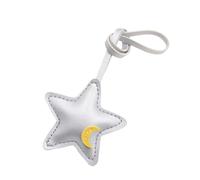 YIGZYCN Colgante de estrella multiusos para bolso, adecuado para bolsos, llaves y mejora del vehículo, proceso de fácil instalación, dije creativo, Silver