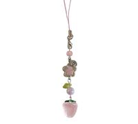 YIGZYCN Colgante de teléfono con diseño de fresa para bolso único, elegante colgante de teléfono dulce para compras y citas
