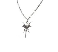 YIGZYCN Colgante irregular único de aleación de circonita colorida para declaración de moda moderna, colgante irregular único, collar de aleación de circonita colorida