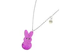YIGZYCN Collar con colgante de conejo colorido, perfecto para regalo de amistad, cadena de cuello para amigos y niños, collar de amistad acrílico, One Size, como se describe, como se describe