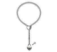 YIGZYCN Collar con colgante de corazón para mujer, cadena de clavícula ajustable, collar de temperamento, joyería de cuello hiphop