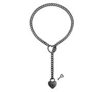 YIGZYCN Collar con colgante de corazón para mujer, cadena de clavícula ajustable, collar de temperamento, joyería de cuello hiphop