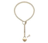 YIGZYCN Collar con colgante de corazón para mujer, cadena de clavícula ajustable, collar de temperamento, joyería de cuello hiphop