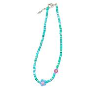 YIGZYCN Collar con colgante de flores, arcoíris, bohemio, perlas, gargantilla, dopamina, collar para mujer, joyería dulce, regalo, colgante de flores, collar