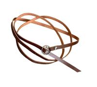 YIGZYCN Collar con patrón de letras, estilo vintage, de piel sintética, con textura, accesorios para festivales, adecuado para un aspecto distintivo