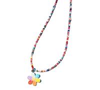 [YIGZYCN] Collar de cuentas cortas coloridas Y2K para mujer, joyería dulce con colgante de cuentas, gargantilla de cuentas Y2K, collar con colgante para mujer