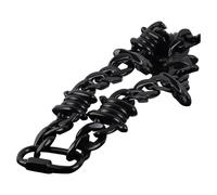 YIGZYCN Collar de espinas de cadena acrílica para hombre y mujer, hip hop, punk, gargantilla de púas, colgante, cadena de clavícula, accesorio unisex