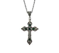 YIGZYCN Collar de piedras preciosas vintage de lujo para mujer, cadena de clavícula, punk gótico, gargantilla para mujeres y niñas, joyería religiosa