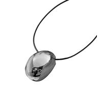 YIGZYCN Collar moderno con colgante ovalado geométrico para mujer, longitud ajustable, elegante cadena de suéter para uso diario, collar de declaración para mujer