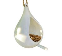 YIGZYCN Comedero colgante para pájaros de gran capacidad, herramienta de alimentación de fácil observación para jardín, patio, accesorios de alimentación al aire libre