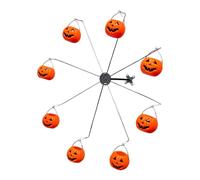 YIGZYCN Comedero giratorio para pájaros de Halloween en diseño de rueda giratoria, construcción de acero resistente, ideal para árboles y postes, estación de alimentación para pájaros