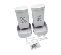 YIGZYCN Comedero multiusos para aves de corral para conchas y granos, fácil de limpiar, dispensador de pollos para uso al aire libre