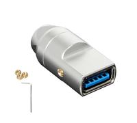 YIGZYCN Conector USB 3.0 tipo soldadura, adaptador USB en carcasa de aleación de aluminio para cable de 6 mm