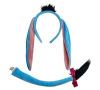 YIGZYCN Conjunto de disfraz de animal de Halloween para niños, gatos, perros, burros con diadema, nariz, cola, corbatín, falda, medias, guantes y accesorios para cosplay
