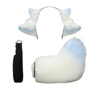 YIGZYCN Conjunto de disfraz de oveja, cola de oveja, diadema de orejas de oveja, accesorio de cosplay de oveja para niños, adultos, Halloween, Navidad