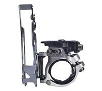 YIGZYCN Convertidor de clip de desviador delantero de bicicleta a prueba de óxido, 9 velocidades, bajo mantenimiento, configuración rápida y cambio de durabilidad, adaptador de marco de bicicleta