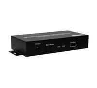 YIGZYCN Convertidor de puerto YPbPr/VGA a HDTV fácil de usar con opción de doble entrada, adaptador de conversión portátil, convertidor de video negro
