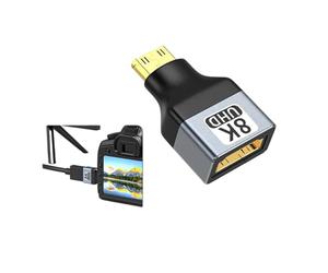 YIGZYCN Convertidor portátil HDTV2.1 para cámaras réflex digitales y portátiles, resolución 8K60hz, conector de transmisión en vivo