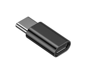 YIGZYCN Convertidor USB C, adaptador 2.0 macho a tipo hembra, aleación de aluminio para carga rápida y sincronización de datos, adaptador de metal