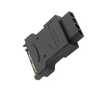 YIGZYCN Convertidores de alimentación SATA de alta eficiencia de 15 pines macho a 4 pines hembra IDEs para integración de componentes de computadora IDEs a convertidores de alimentación SATAS