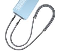YIGZYCN Cordón de doble gancho para teléfono, almohadilla de montaje lateral, clip de metal con dos anillos, clip resistente a la corrosión para teléfono, accesorio elegante para teléfono