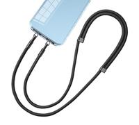 YIGZYCN Cordón de doble gancho para teléfono, almohadilla de montaje lateral, clip de metal con dos anillos, clip resistente a la corrosión para teléfono, accesorio elegante para teléfono