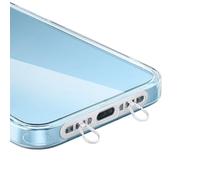 YIGZYCN Cordón de doble gancho para teléfono, almohadilla de montaje lateral, clip de metal con dos anillos, clip resistente a la corrosión para teléfono, accesorio elegante para teléfono