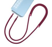 YIGZYCN Cordón de doble gancho para teléfono, almohadilla de montaje lateral, clip de metal con dos anillos, clip resistente a la corrosión para teléfono, accesorio elegante para teléfono