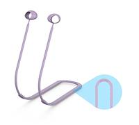 YIGZYCN Cordón de silicona antipérdida para el cuello, apto para 2 correas de cable de auriculares compatibles con Bluetooth, correa antipérdida para auriculares, extensor de cable, organizador