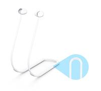 YIGZYCN Cordón de silicona antipérdida para el cuello, apto para 2 correas de cable de auriculares compatibles con Bluetooth, correa antipérdida para auriculares, extensor de cable, organizador