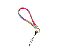 YIGZYCN Correa de muñeca para teléfono con diamantes de imitación, antipérdida, diseño corto, seguro para uso diario, elegante cordón antipérdida